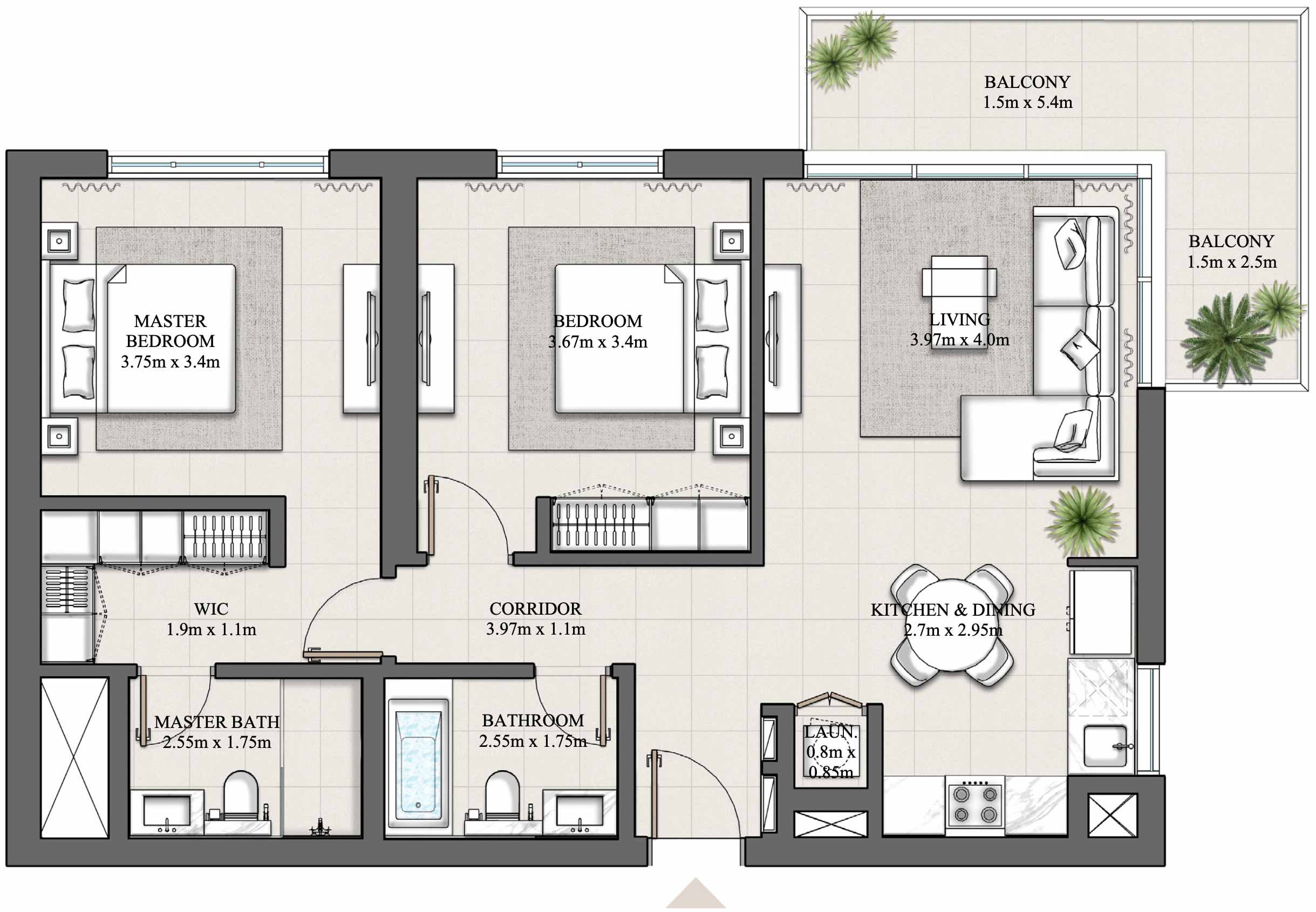 2 Bedroom